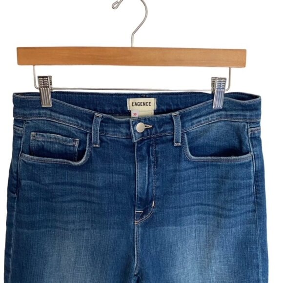 L'Agence Harris High Rise Cropped Jeans in Talledega 30 - Picture 5 of 7
